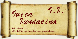 Ivica Kundačina vizit kartica